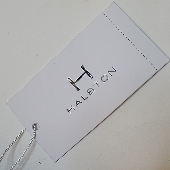 NWT Halston Denim Blue Canvas Tote Bag With Crossbody Strap - Picture 9 of 17